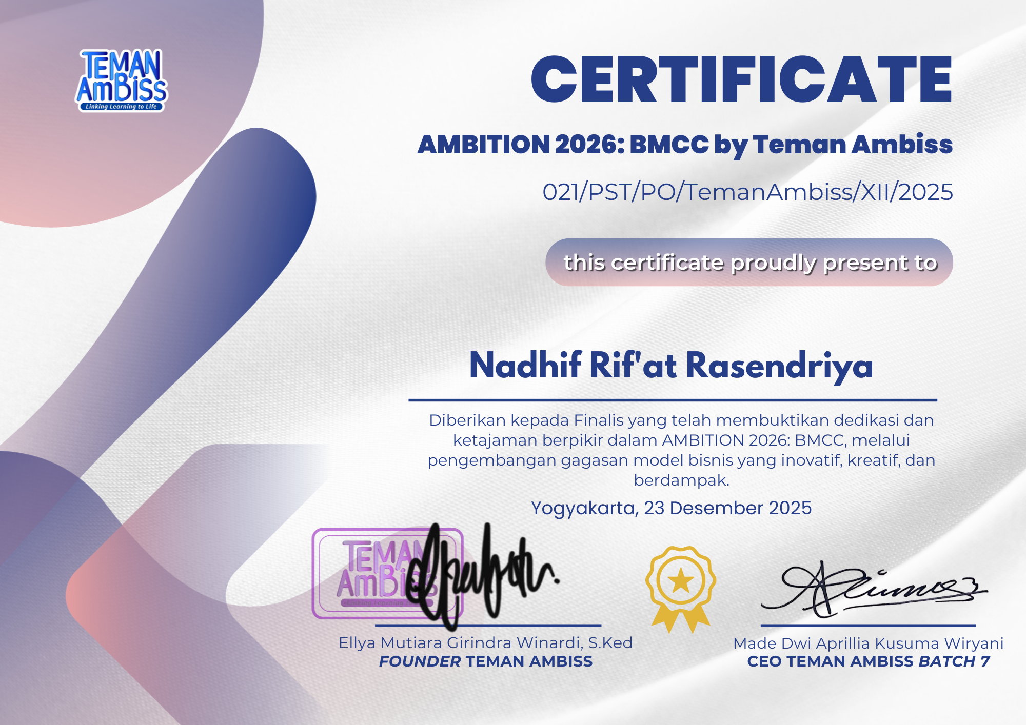 Finalist National BMC