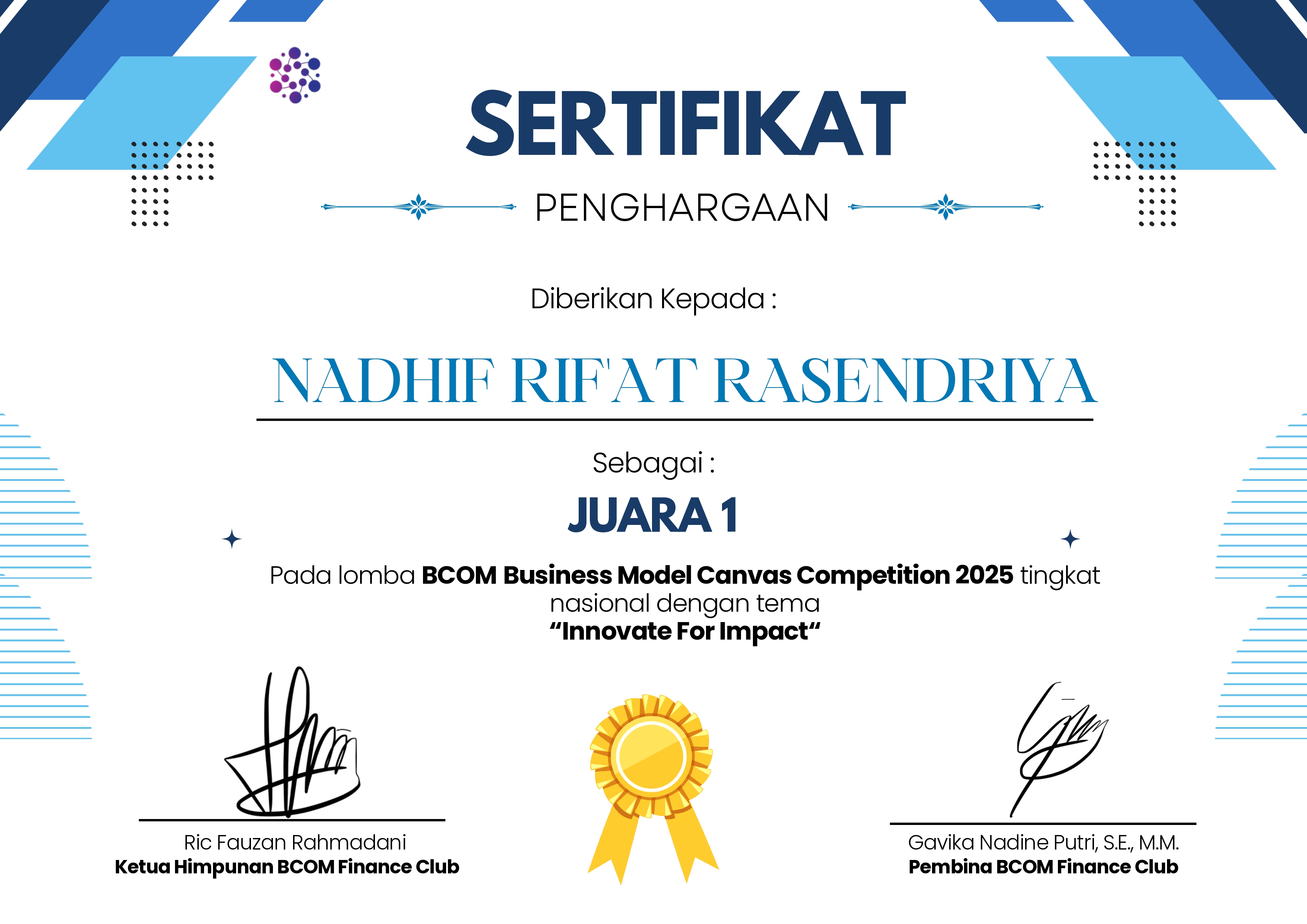 1st Place BMC