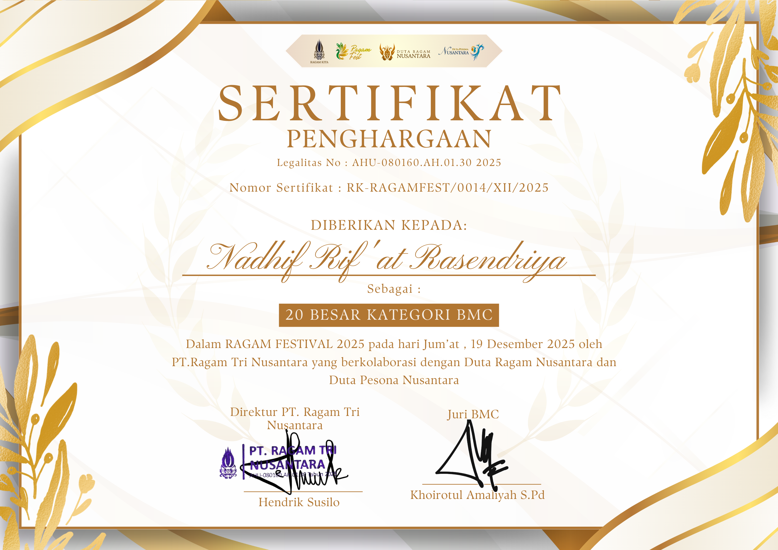 Top 20 Ragam Fest