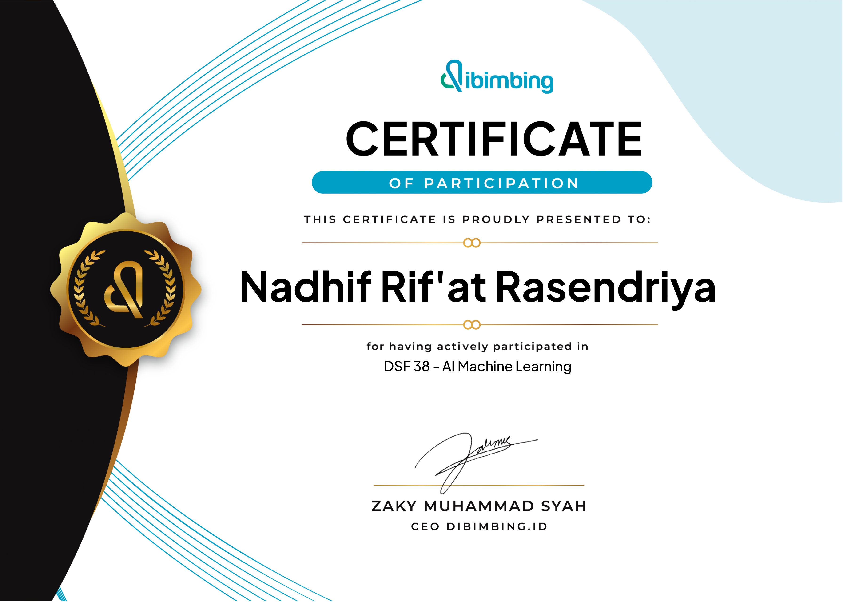 AI & Machine Learning (Batch 38)