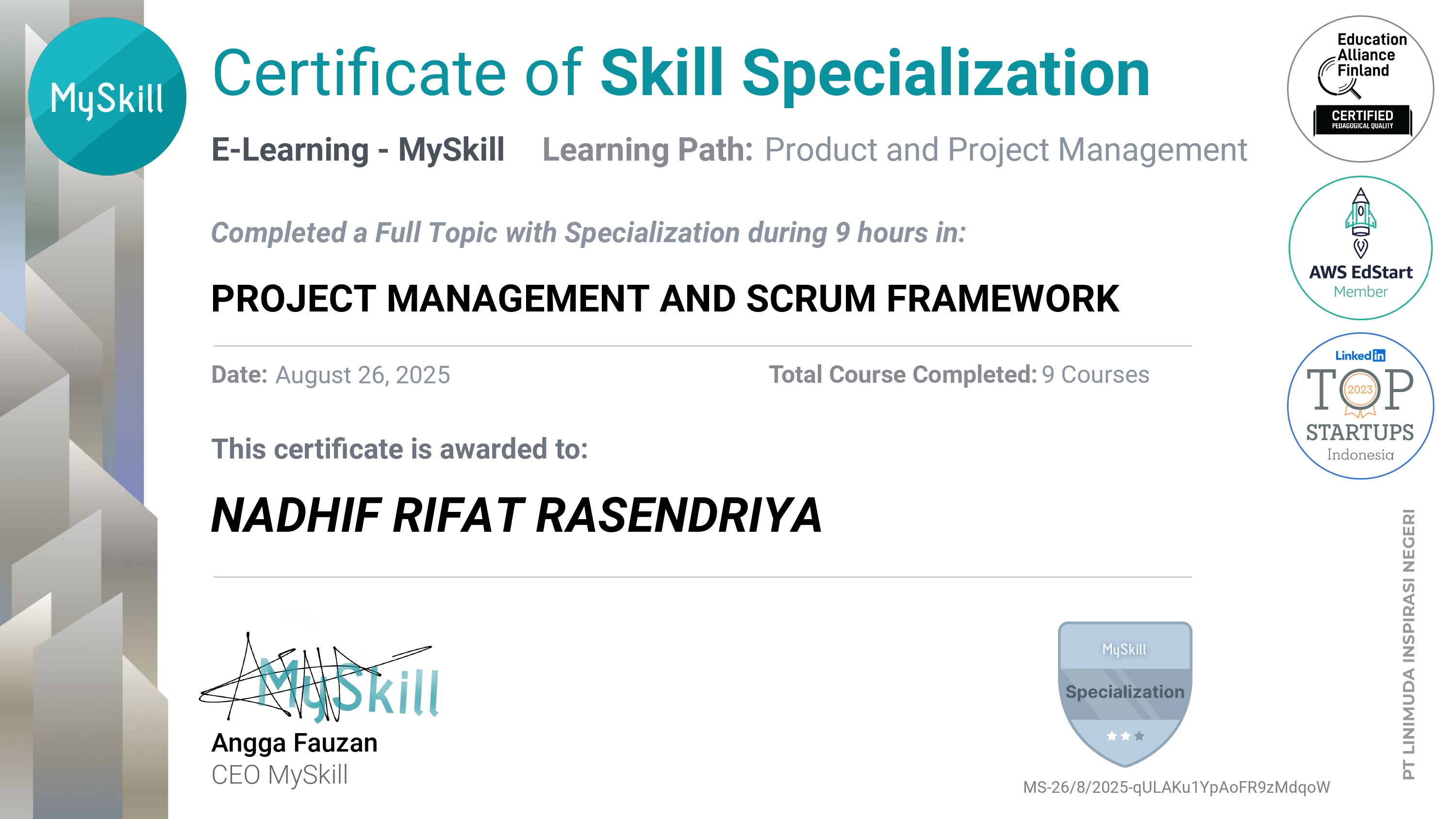 Scrum Framework for PM